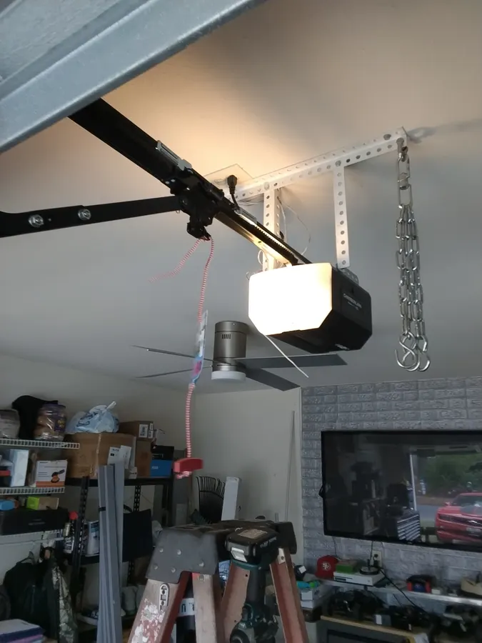 Garage door opener installation